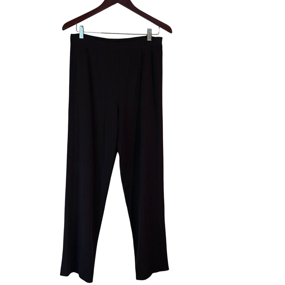 Exclusively Misook Pull on Knit Trousers Pants Brown Acrylic Medium Women’s